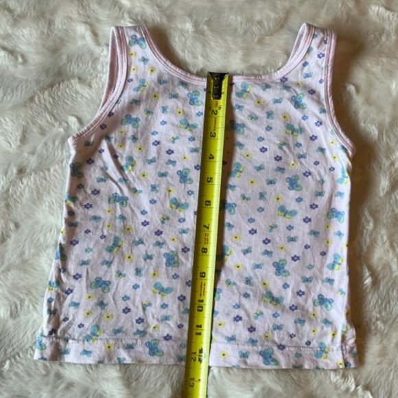 2/$25 Kloz Tanks Tops Pink Floral and Blue with Stars Girls Size 4/5 - Picture 8 of 13